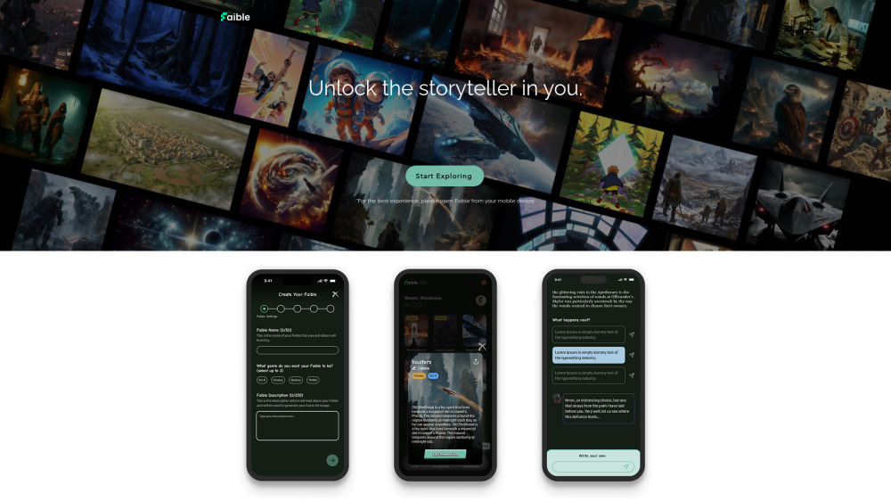 Faible: AI Tool for Interactive Storytelling