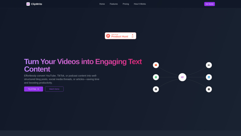 ClipWrite: AI Tool for Video to Text Conversion