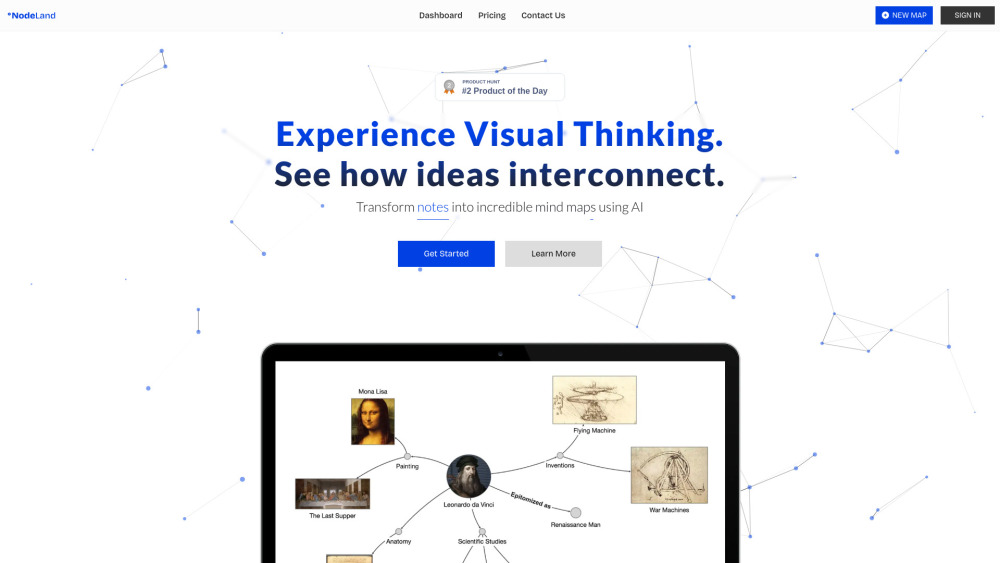 NodeLand: AI Tool for Dynamic Mind Maps & Enhanced Learning