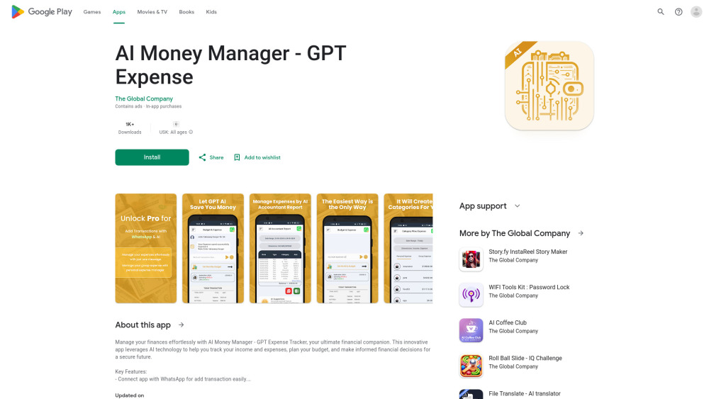 AI Money Manager: AI Tool for Smart Budgeting