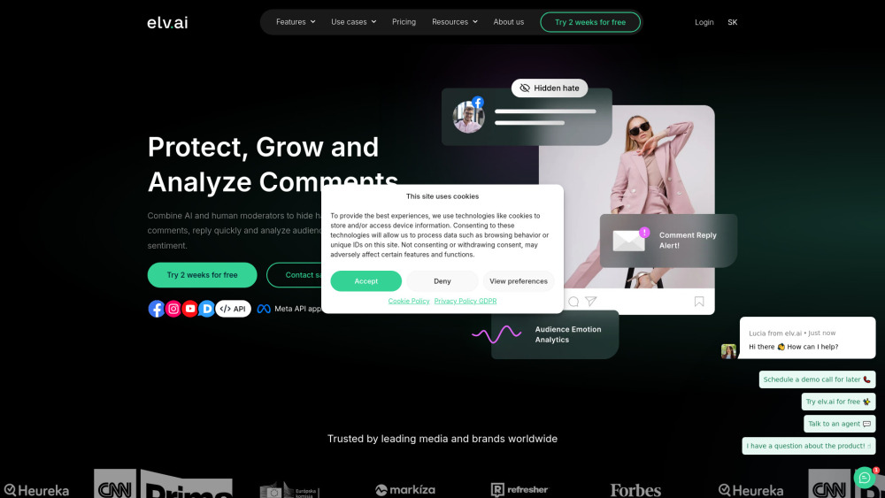 elv.ai: ai tool for social media moderation
