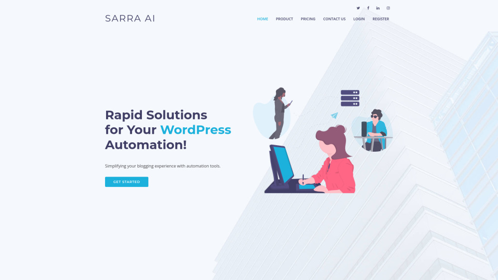 Sarra AI: AI Tool for WordPress Content Automation