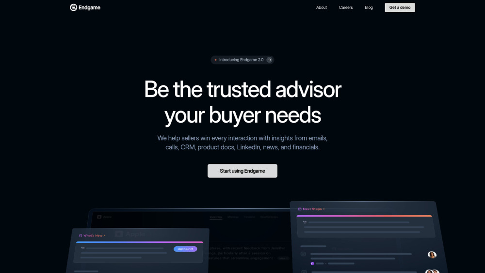 Endgame: AI Tool for Sales Strategy & Planning