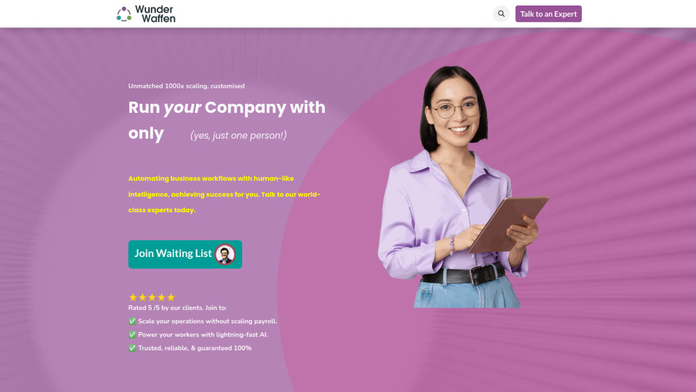 WunderWaffen: AI Tool for Automation & Chatbots