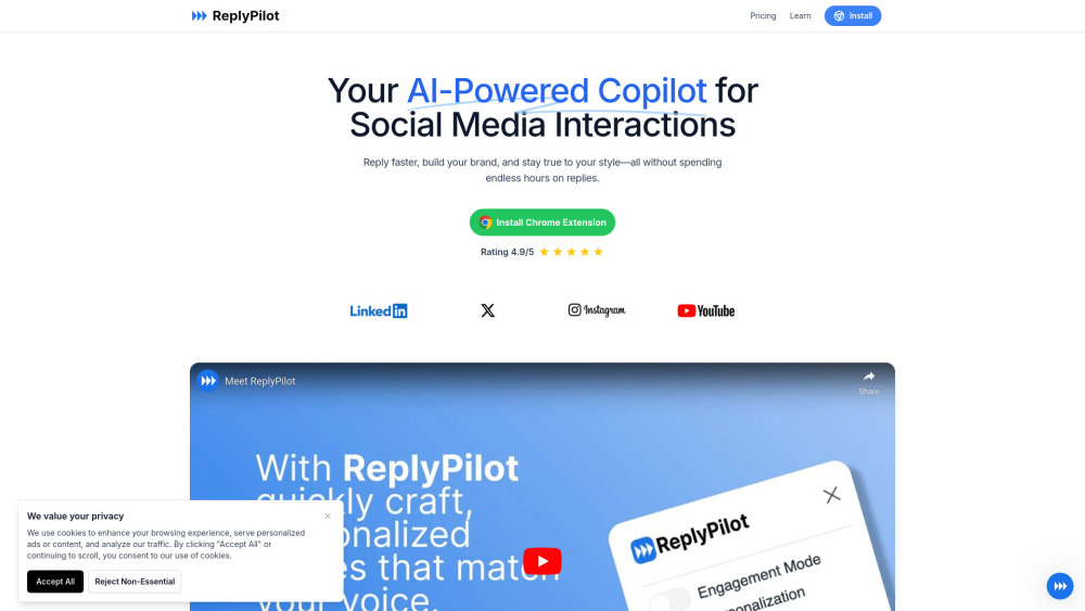 ReplyPilot: AI Tool for Smart Social Replies