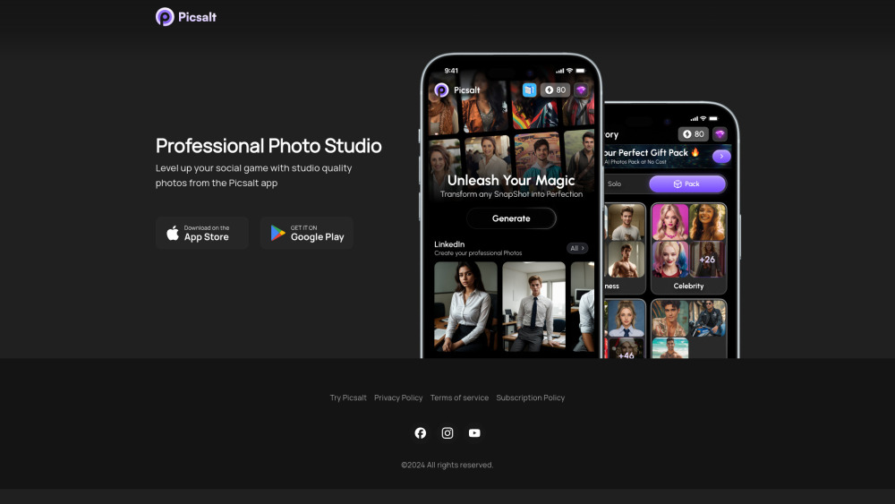 Picsalt: AI Tool for Professional AI Headshots
