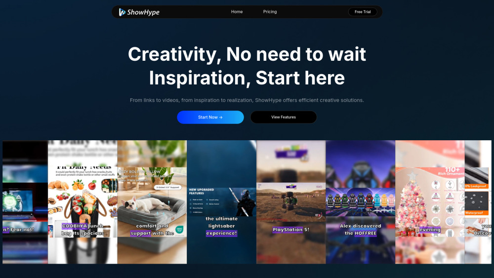 ShowHype: AI Tool for Instant Marketing Videos