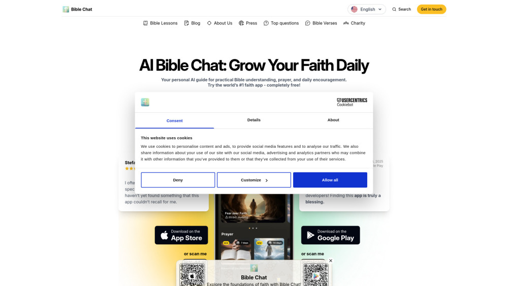 Bible Chat: AI Tool for Faith & Daily Encouragement