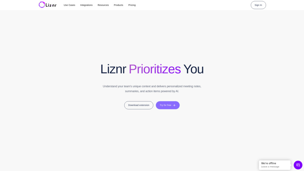 Liznr: AI Tool for Real-Time Meeting Insights