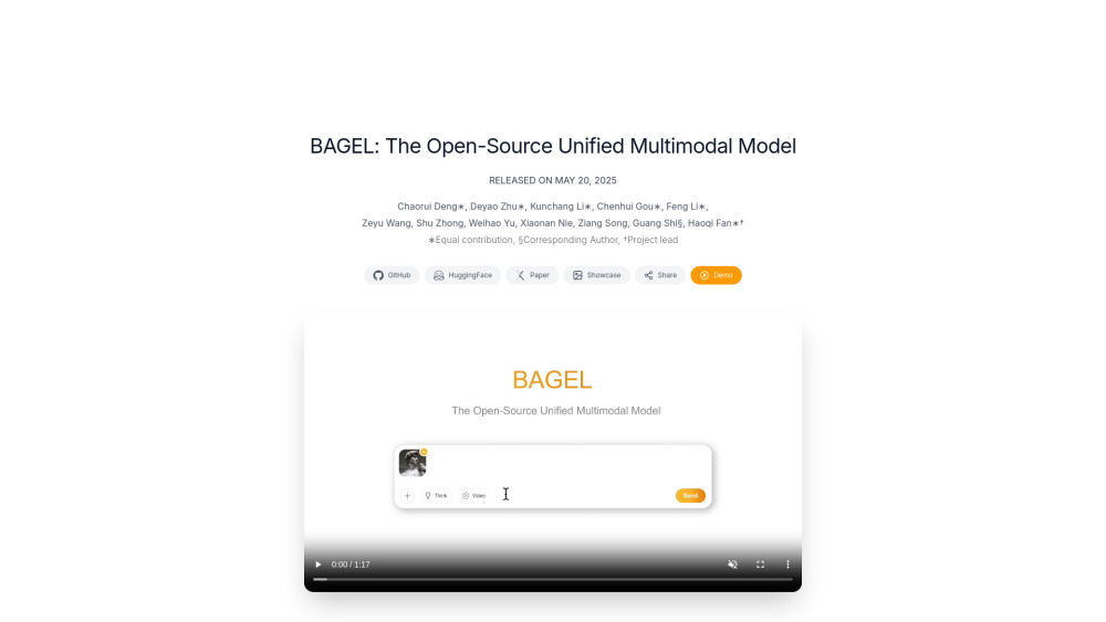 BAGEL: Open-Source AI Tool for Multimodal Tasks