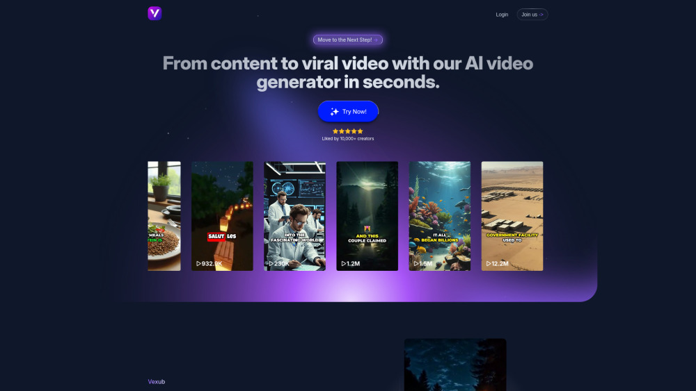 Vexub: Ultimate AI Tool for Video Creation