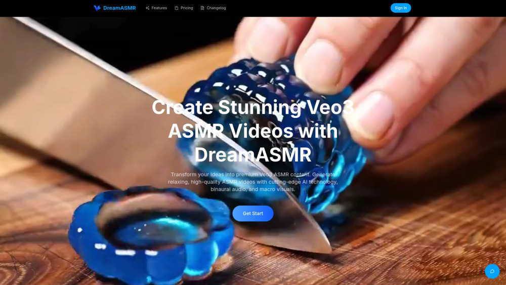 DreamASMR: AI Tool for Relaxing ASMR Videos