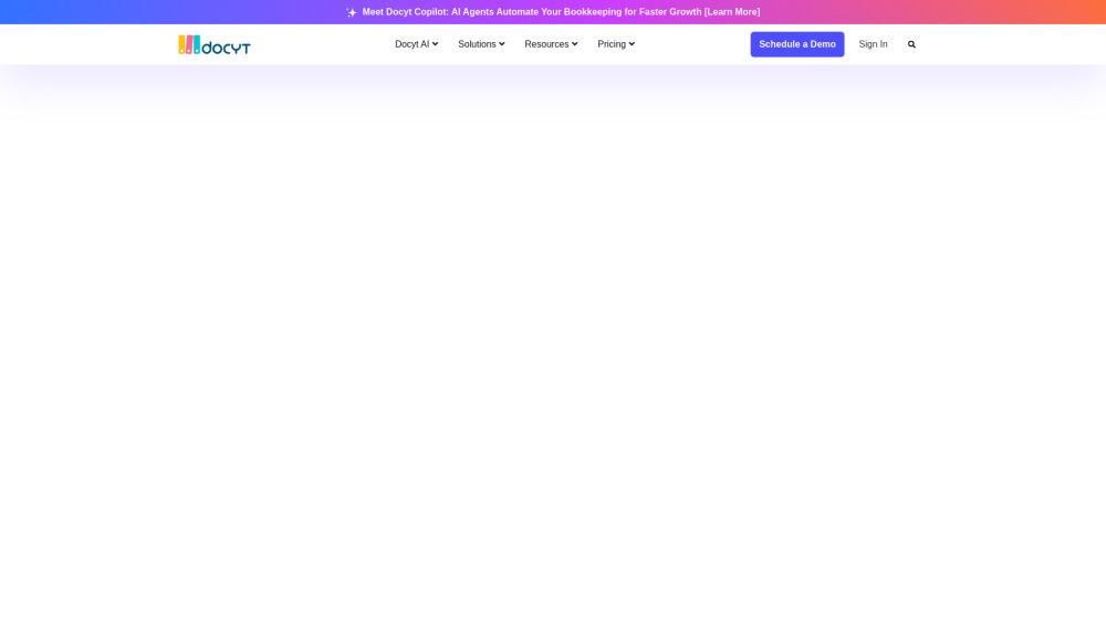 Docyt: AI Tool for Multi-Entity Bookkeeping