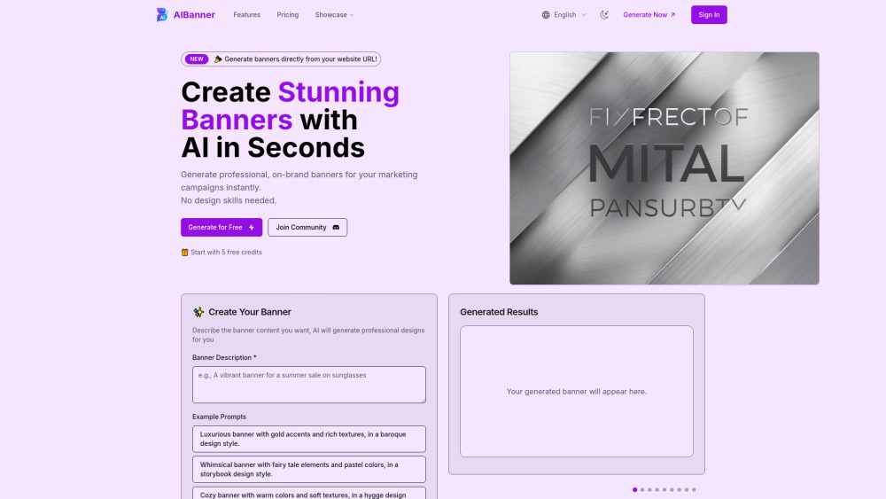 AIBanner: AI Tool for Instant On-Brand Banners