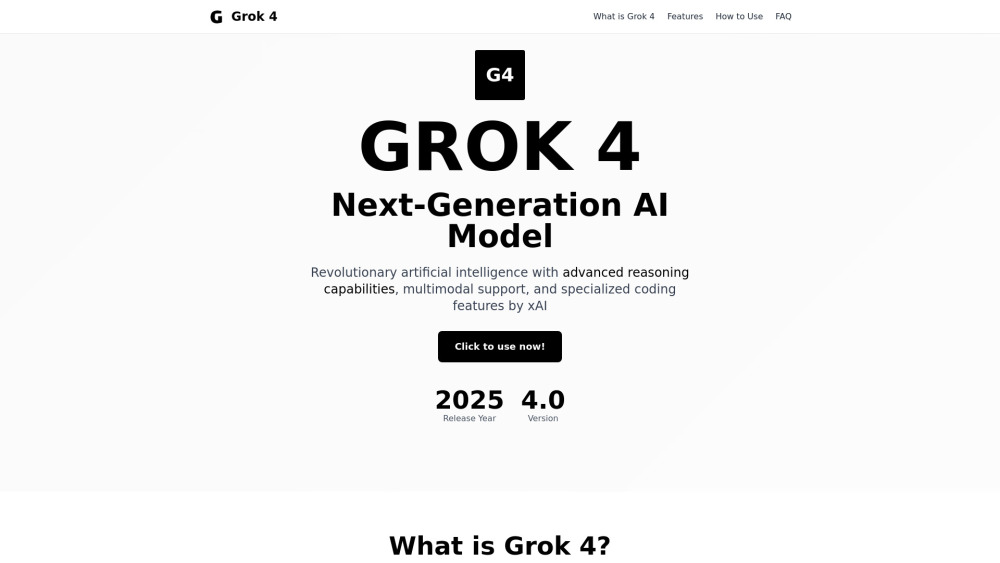 Grok 4: Next-Gen AI Tool by xAI