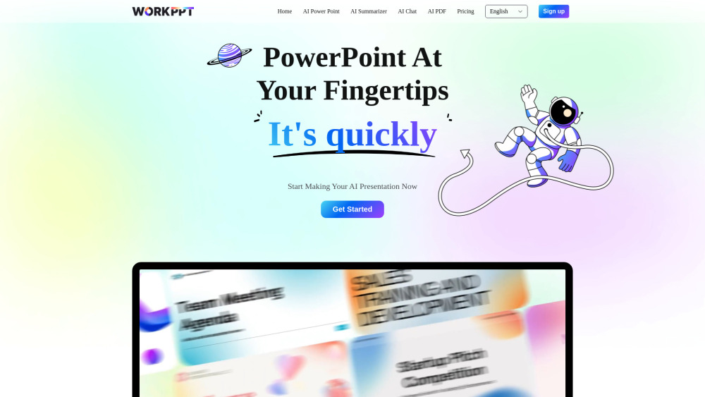WorkPPT: AI Tool for Presentations & PDFs