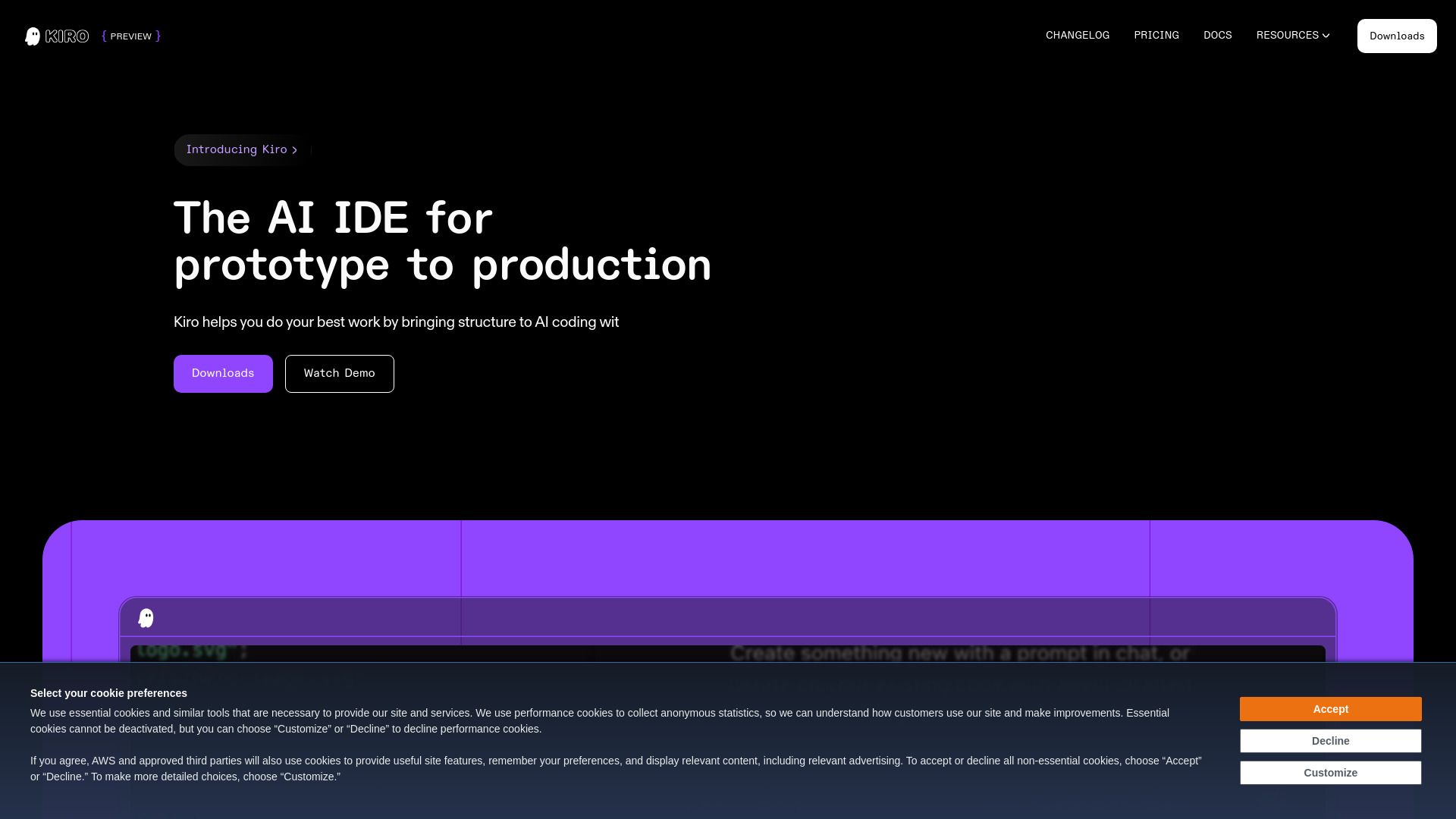 Kiro - AI IDE for Spec-Driven Development | Free: AI Tool for Developers