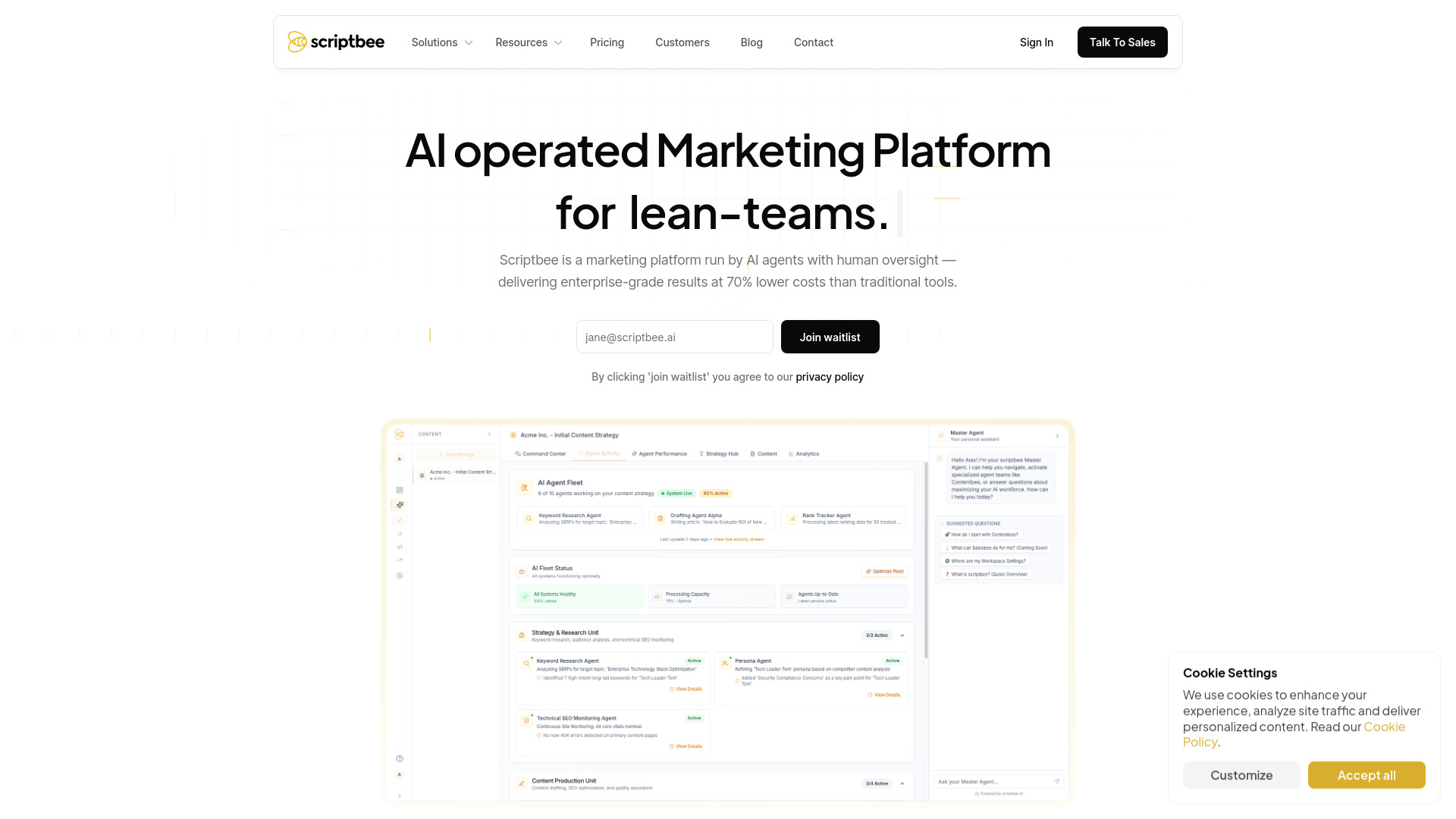 Scriptbee: AI Tool for SEO Automation