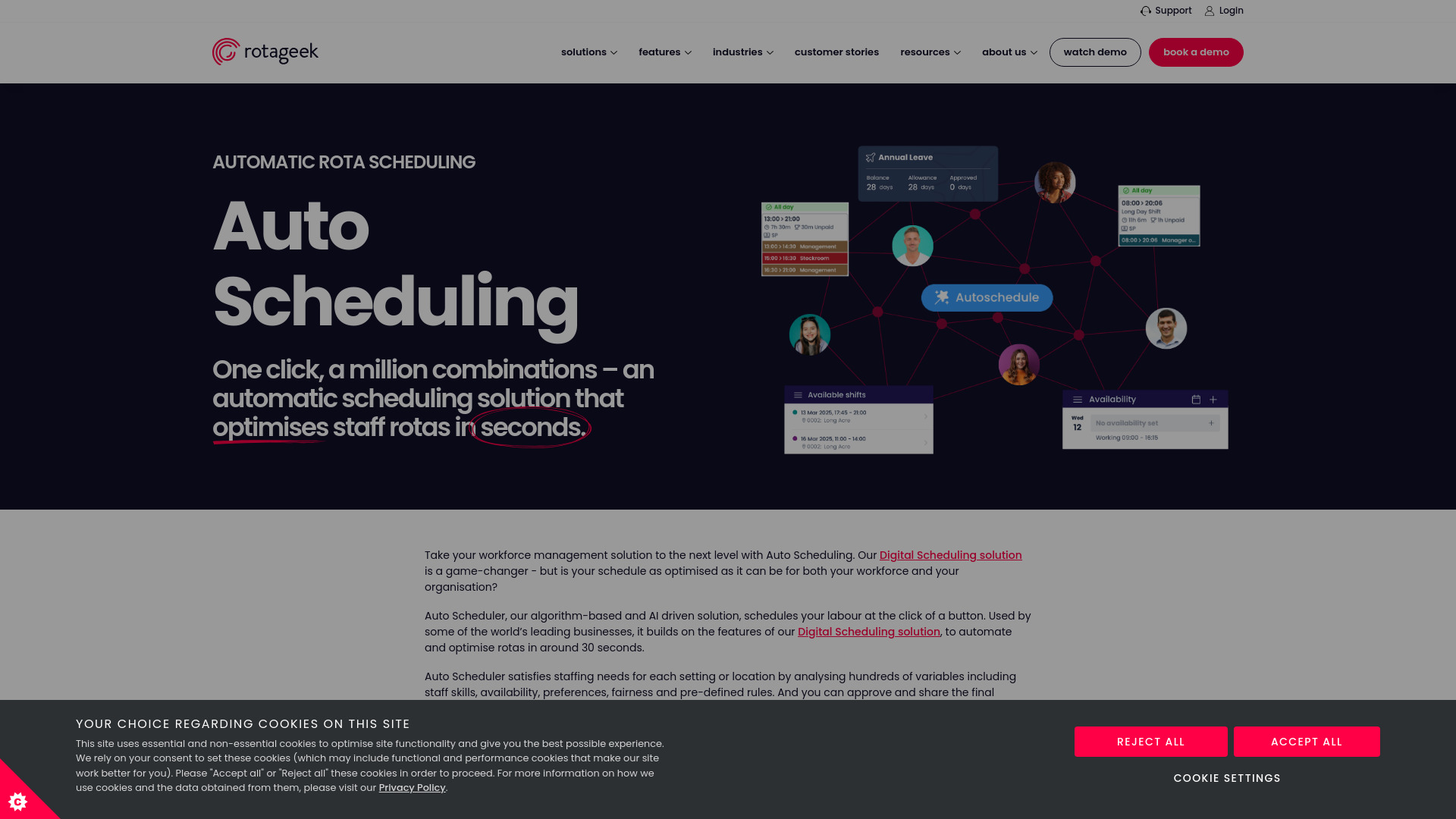 Rotageek AI: AI Tool for Automated Staff Scheduling