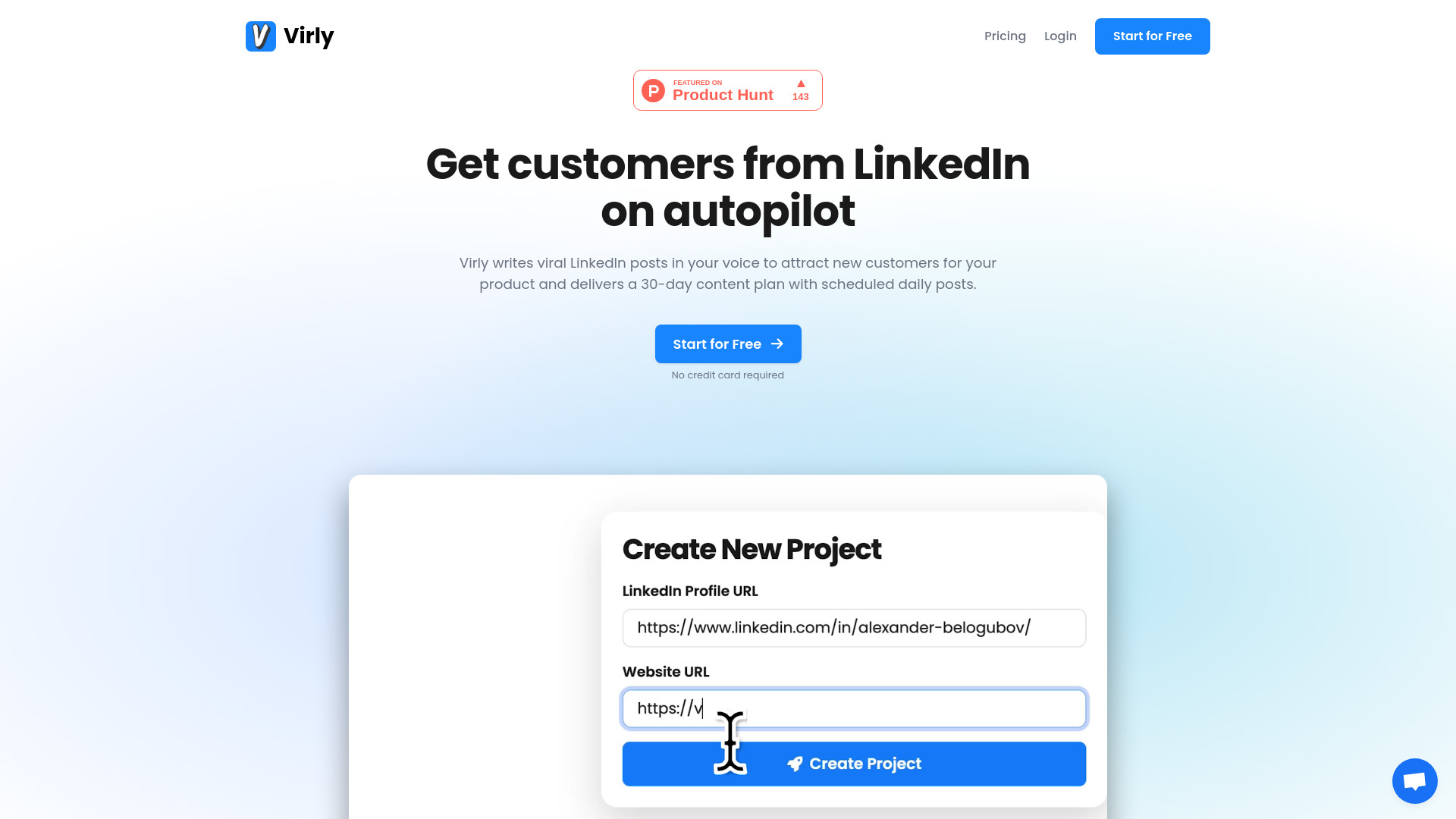 Virly - AI LinkedIn Content Generator & Automation Tool: AI Tool for Viral Posts & Leads