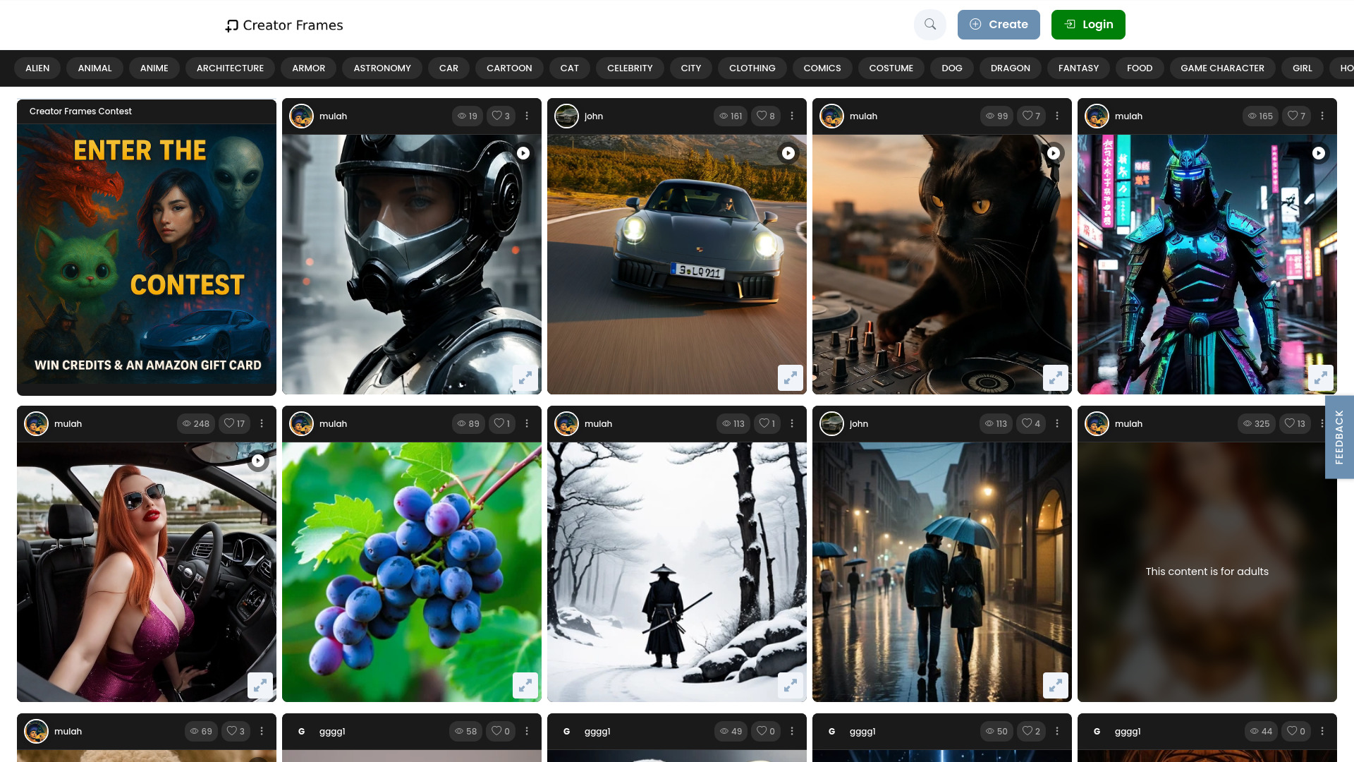 CreatorFrames.com: AI Tool for Creatives