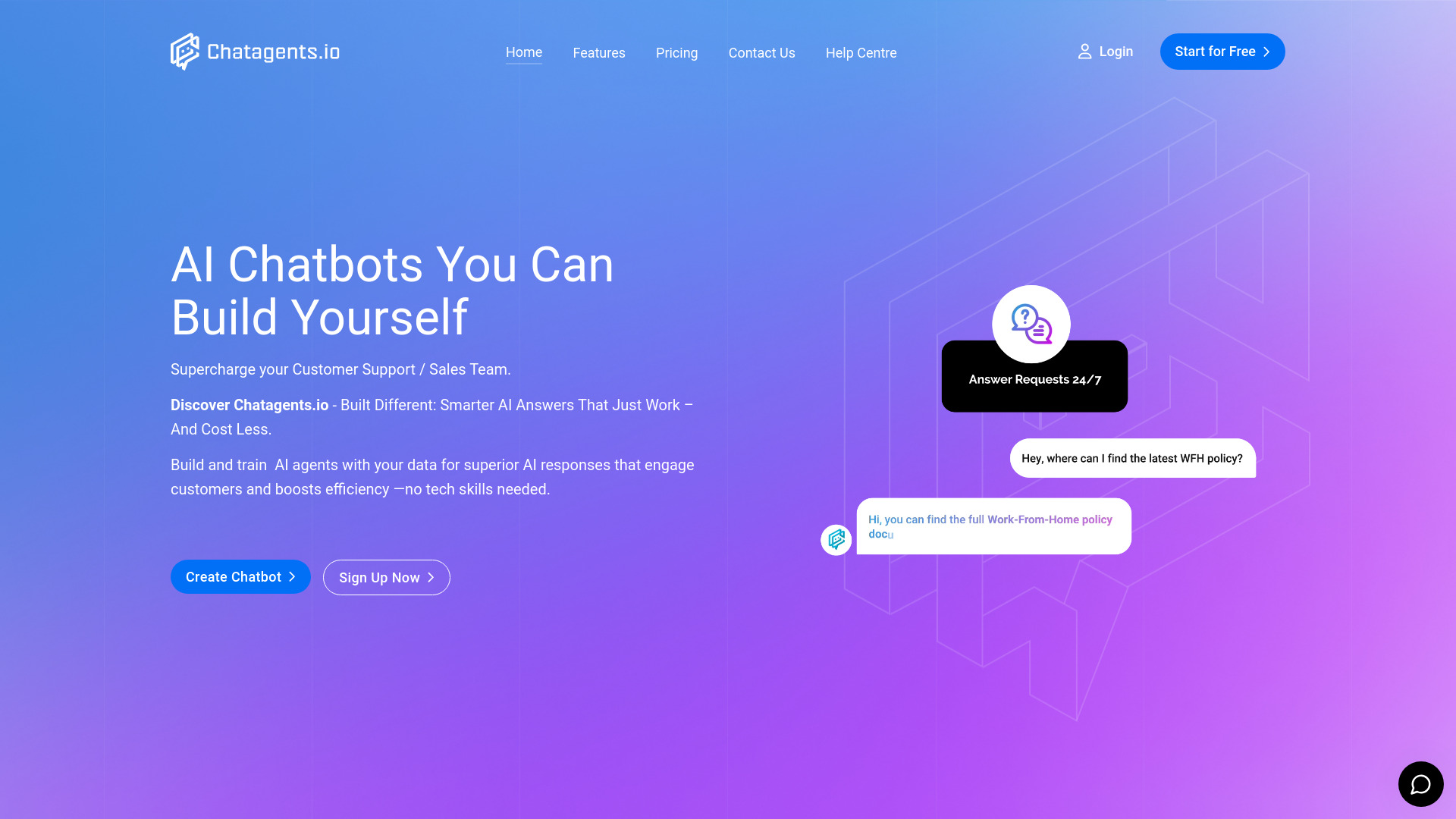 Chat Agents: AI Tool to Build Chatbots Without Coding
