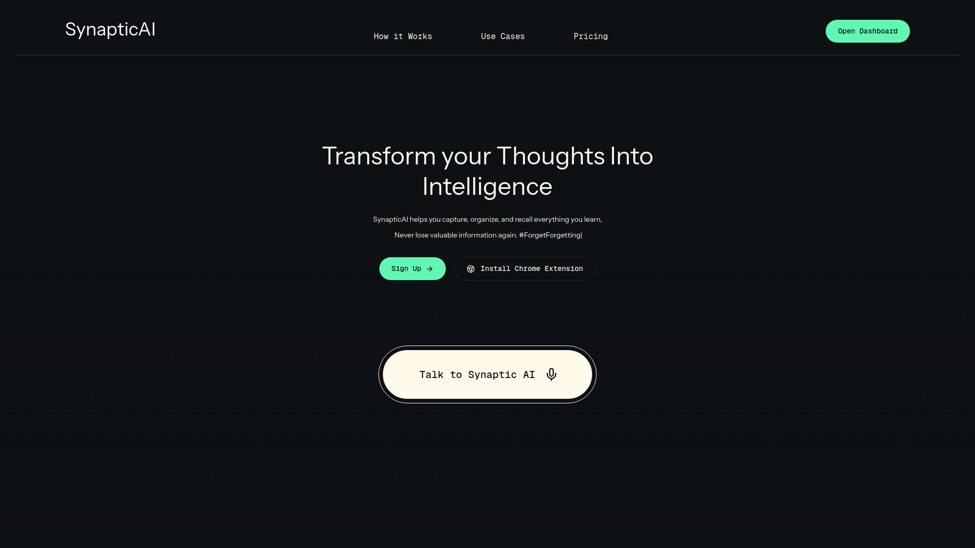 SynapticAI: AI Tool for Learning & Memory