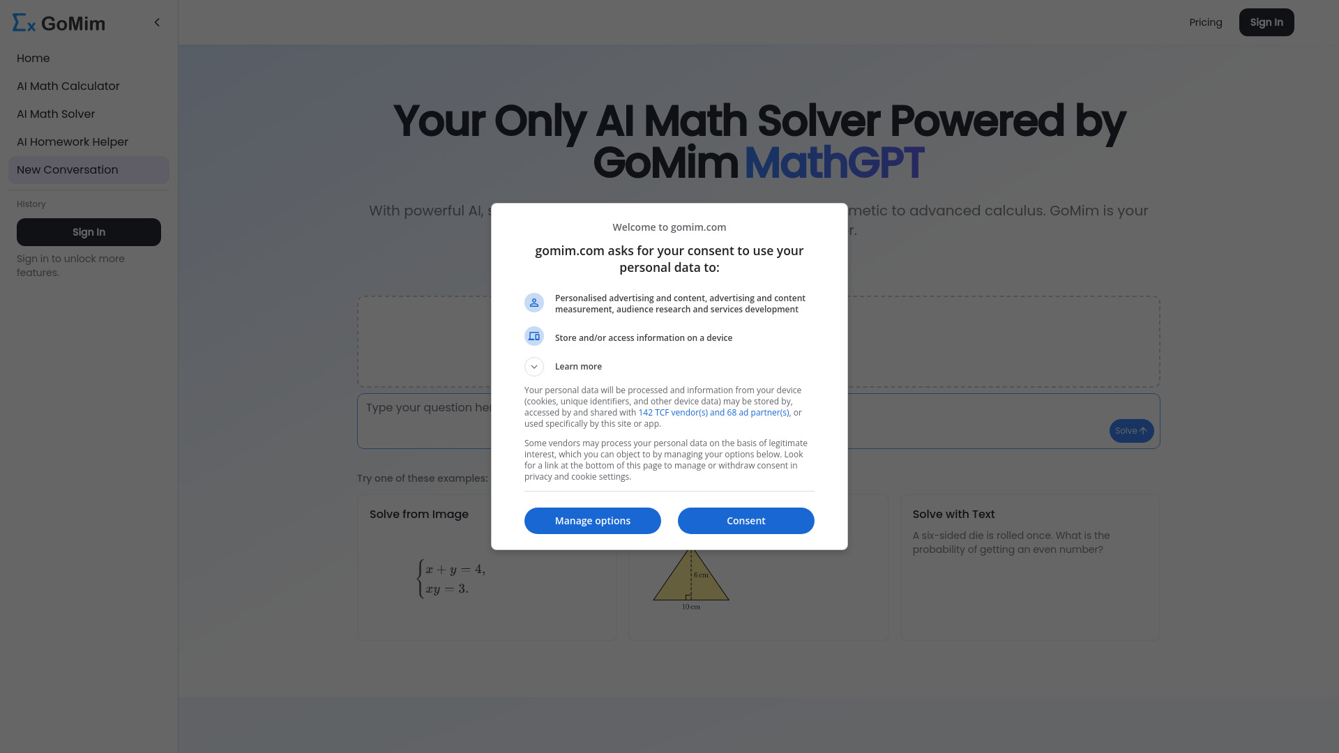 GoMim Math AI: Free AI Tool for Math Help