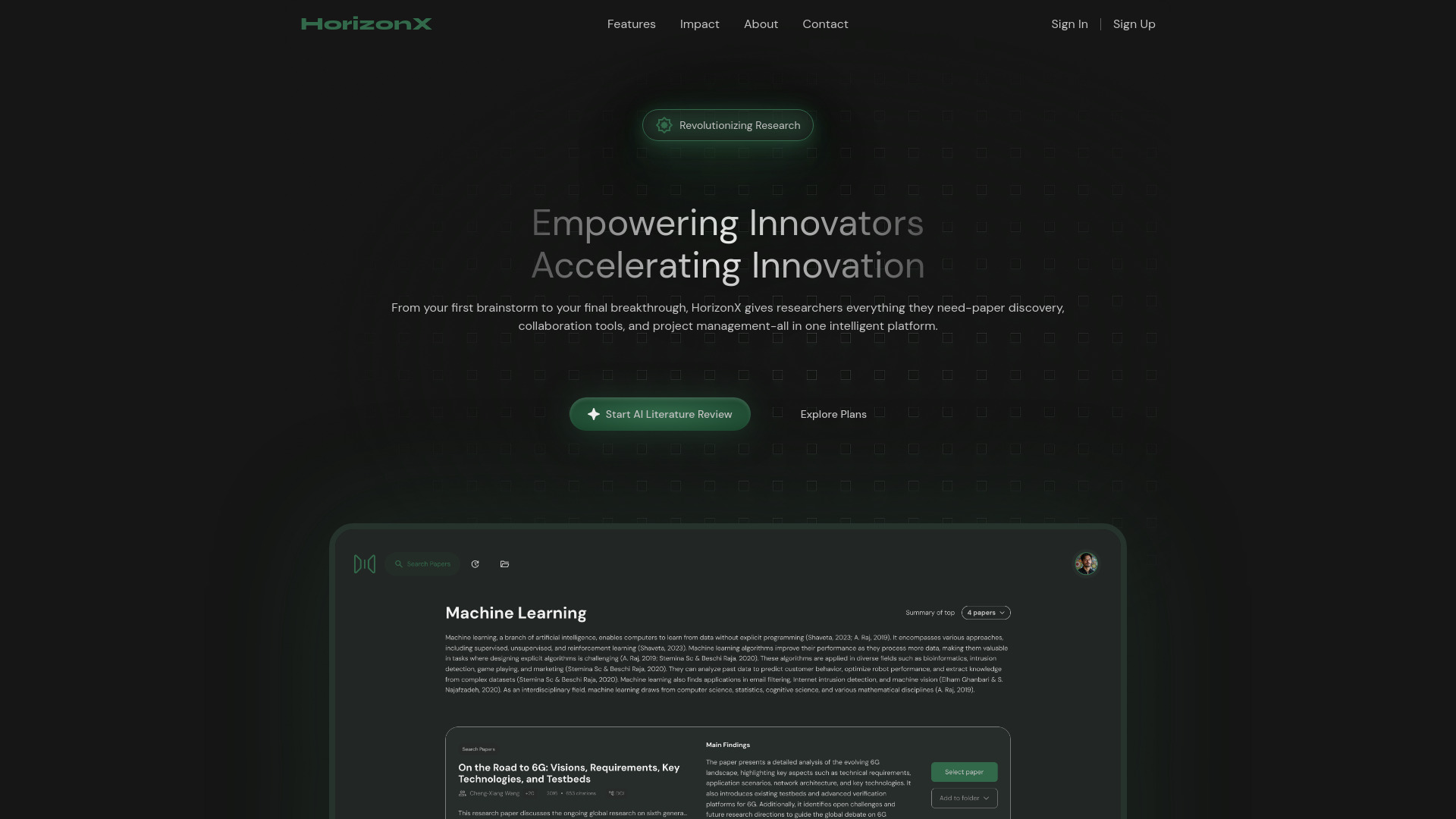 HorizonX: AI Tool for Research Workflow