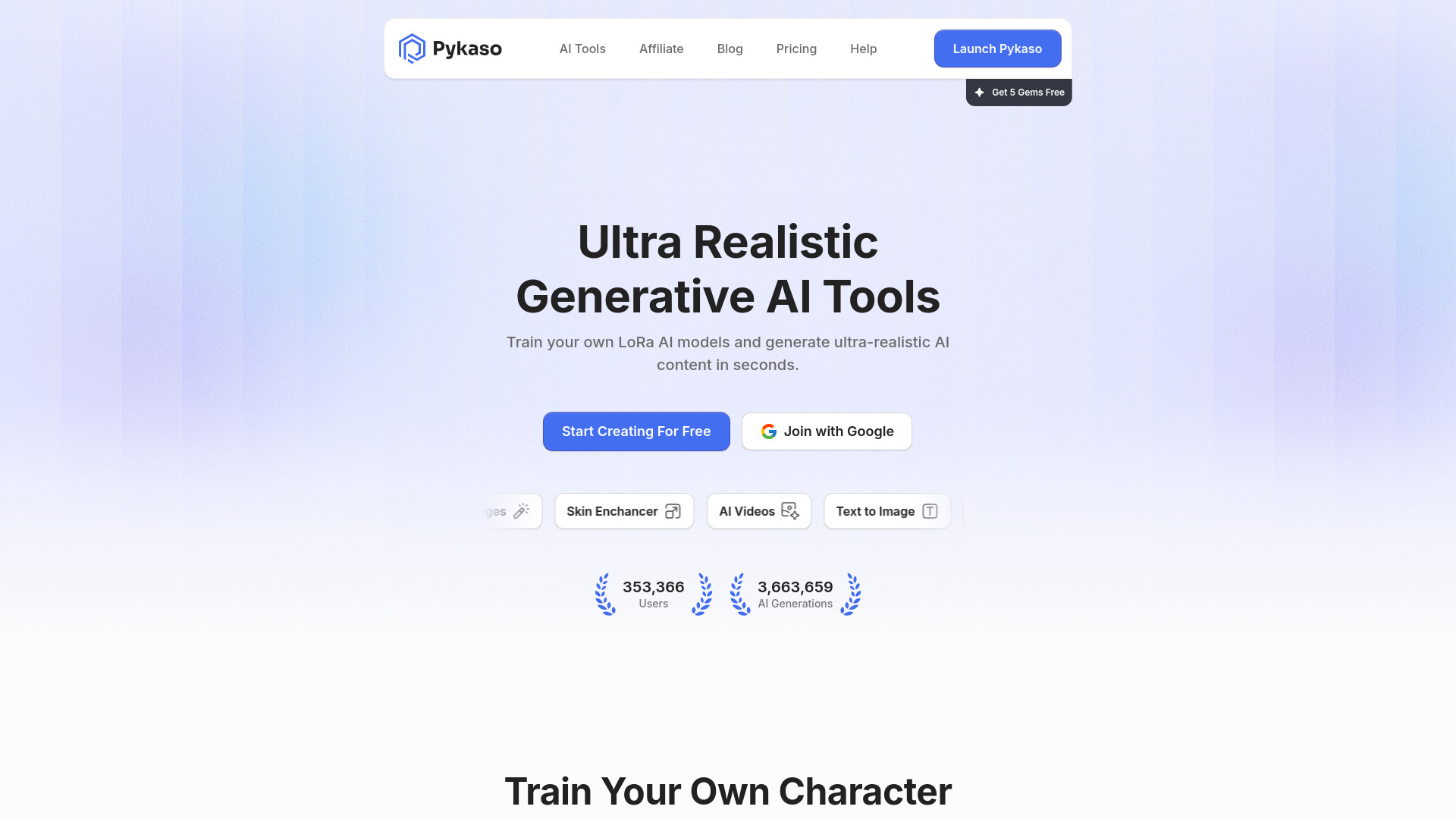 Pykaso AI: Ultimate AI Tool for AI Characters