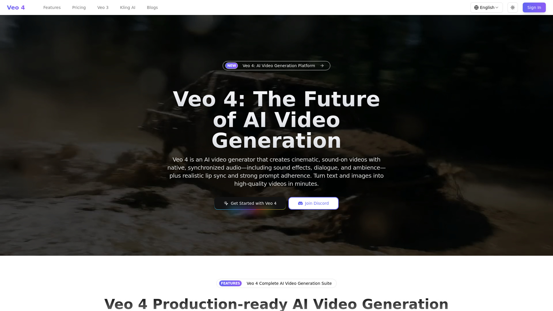 Veo 4: AI Tool for Cinematic Videos & Audio Sync