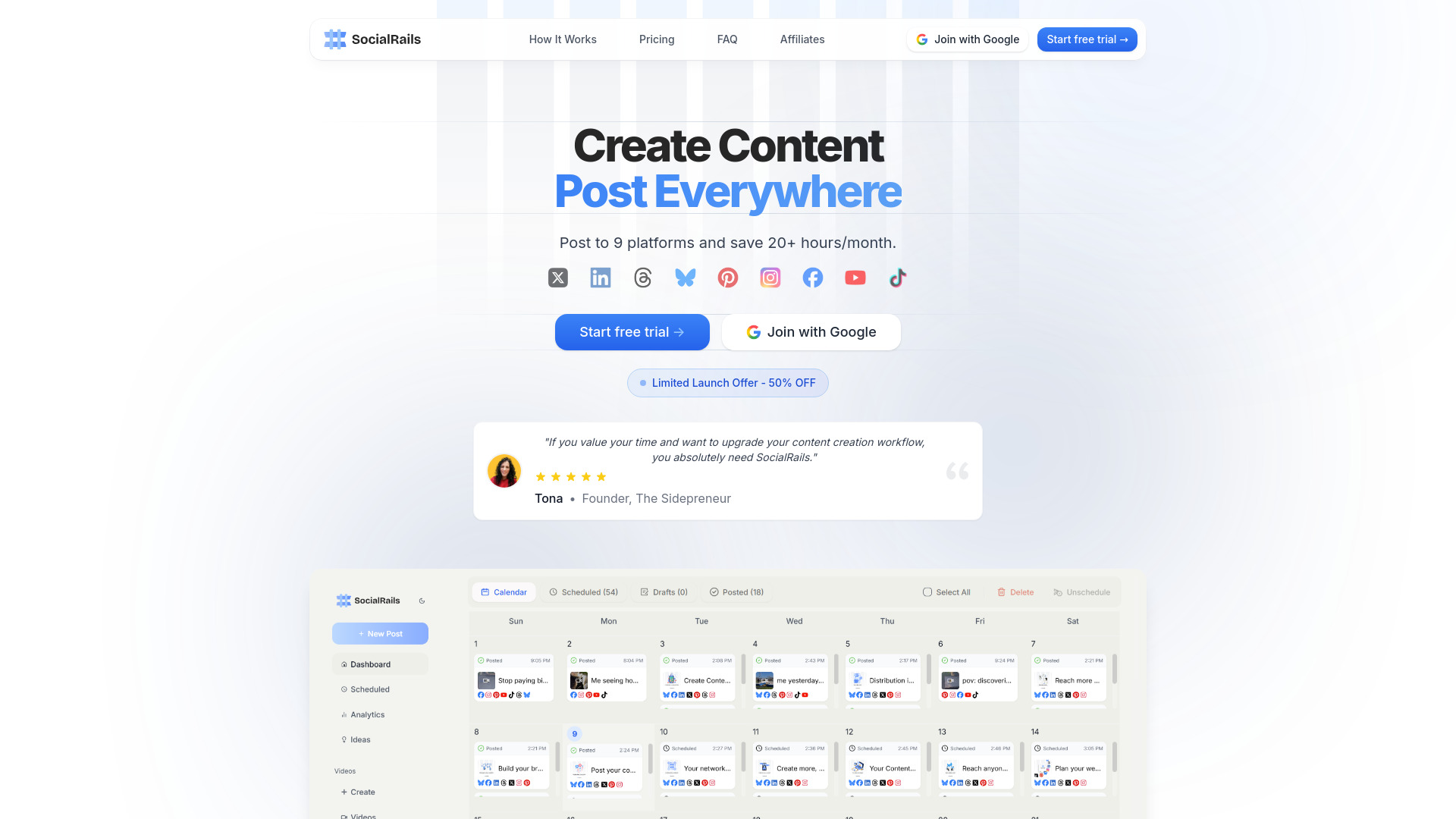 SocialRails: AI Tool for Social Media Management