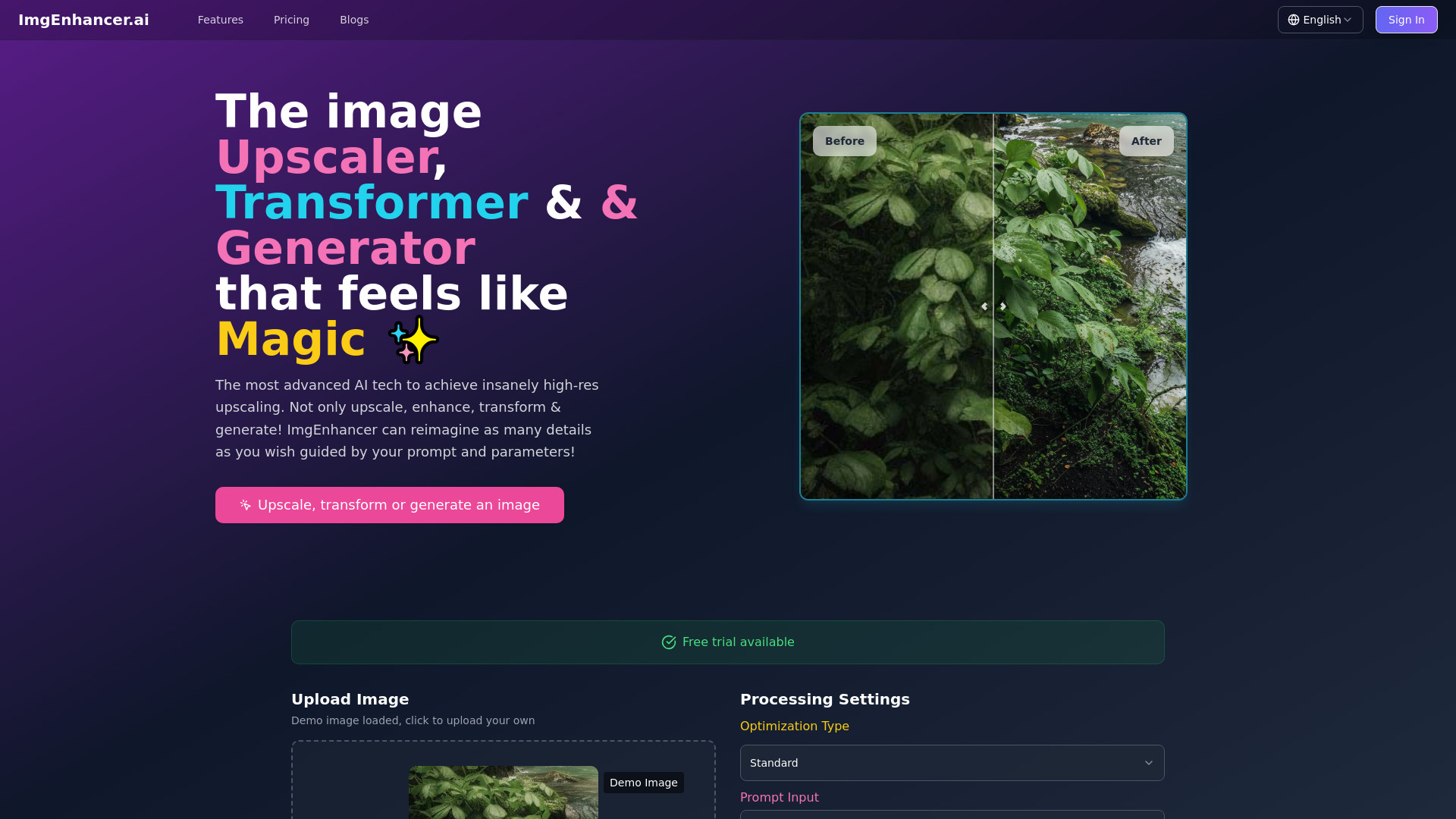 ImgEnhancer: AI Tool for Image Upscaling & Enhancement