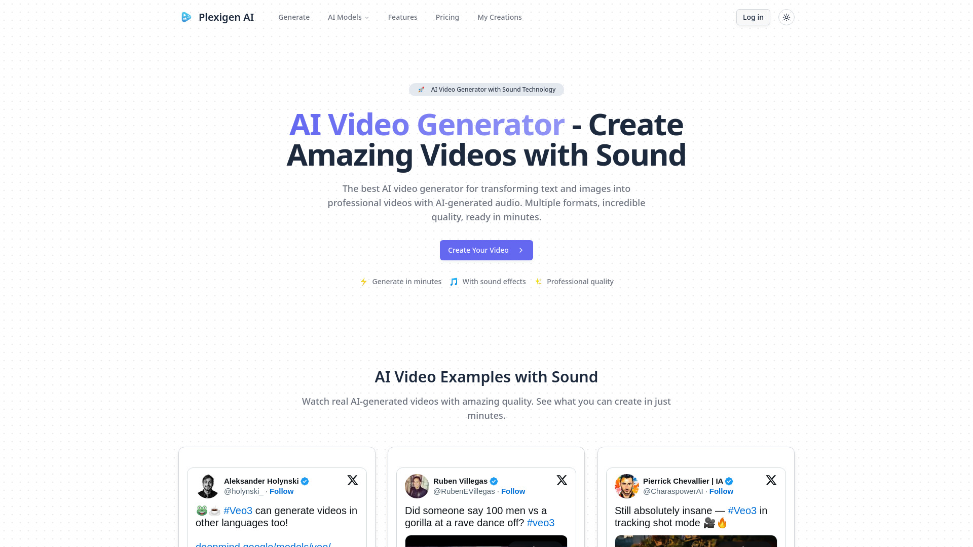Plexigen AI: AI Tool for Pro Video Generation