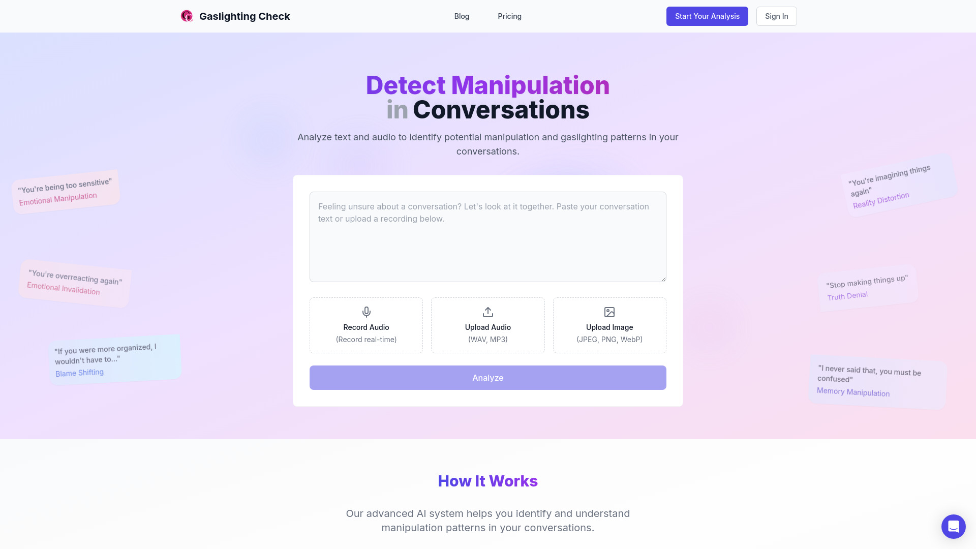 Gaslighting Check: AI Tool for Manipulation Detection