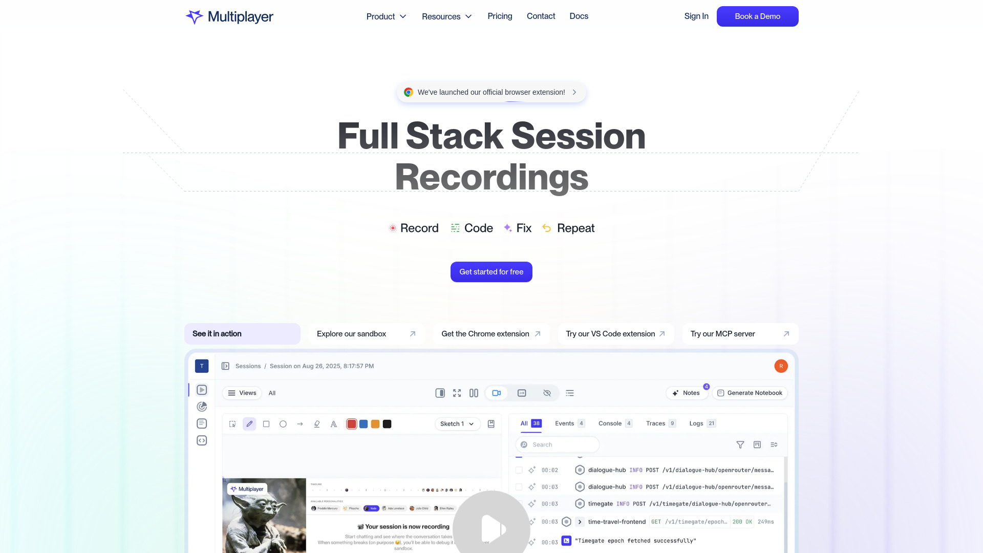 Multiplayer - AI-Powered Full-Stack Debugging Tool: AI Tool for Fast, Autonomous Bug Fixes