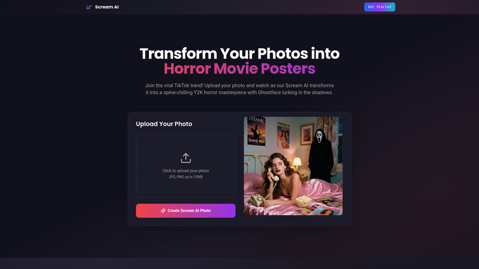 Scream AI: Free AI Tool for Horror Posters